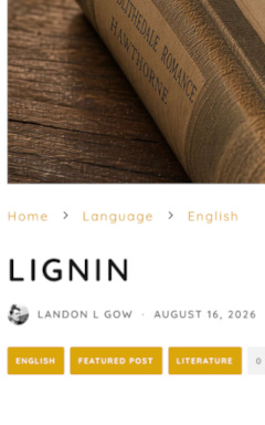 Lignin featured on Spillwords